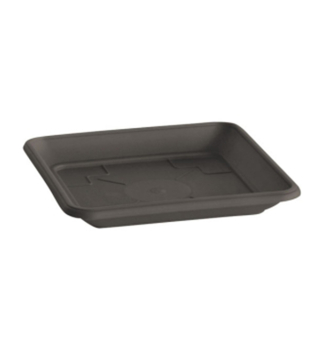 QUADRATISCHE TERRA-Untertasse ANTHRAZIT 22 cm