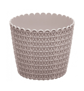 Blumentopf NITLY gehkelter MOCCA 18,8 cm