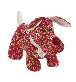 Fenster- und Trhalter - roter Hund 16 x 25 x 13 cm