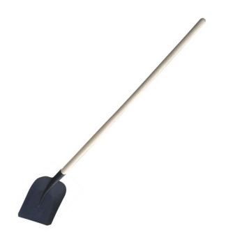 Standardschaufel, gebogener Holzstiel, 1,3 m