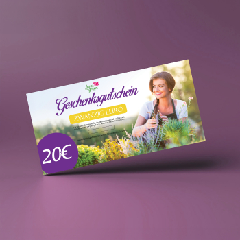 Ein Geschenkgutschein fr einen Einkauf im Wert von 20 Euro